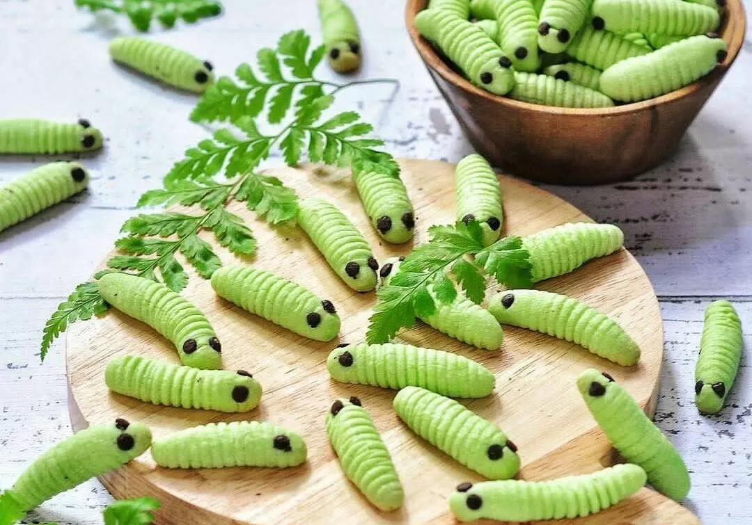 Kue Kering Ulat Hijau