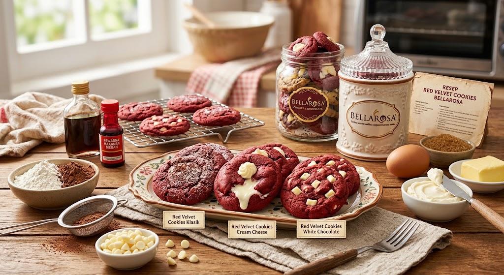 Resep Red Velvet Cookies Camilan Cantik dengan Rasa Cokelat yang Menggoda